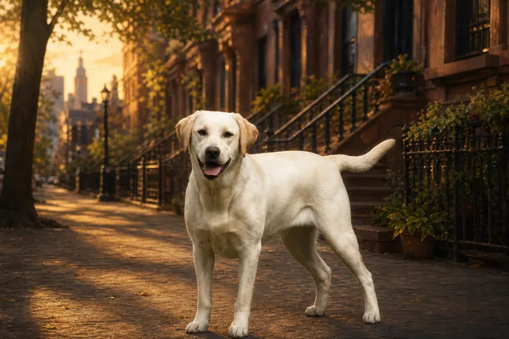 Landscape crop: a wide pet portrait for two pets or a wide wall