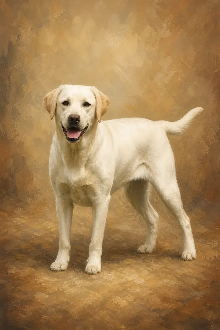 Full body crop: a pet portrait from head to paws
