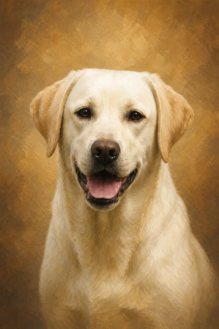 Portrait crop: a pet portrait showing face and shoulders